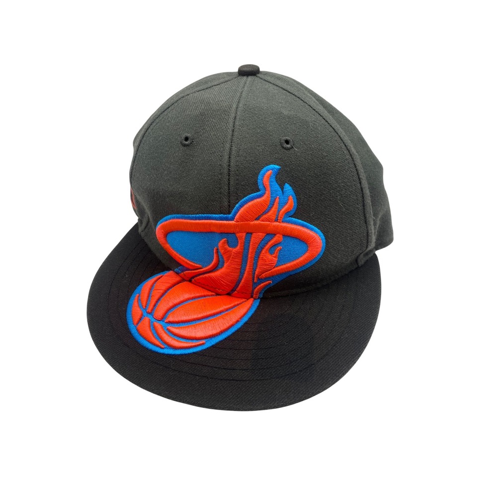 47 Brand Miami Heat NBA Hardwood‎ Classics Mens Snapback Hat Gray Black Orange